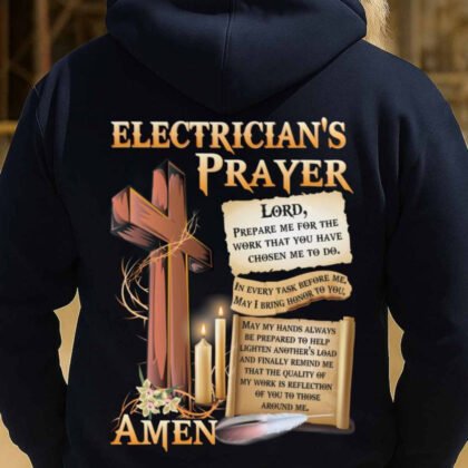 Electrician’s Prayer Faith & Cross